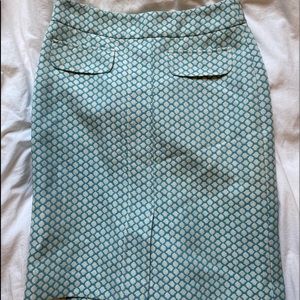 ann taylor blue skirt-0